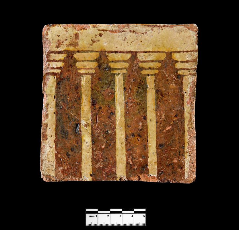 Medieval ceramic floor tile