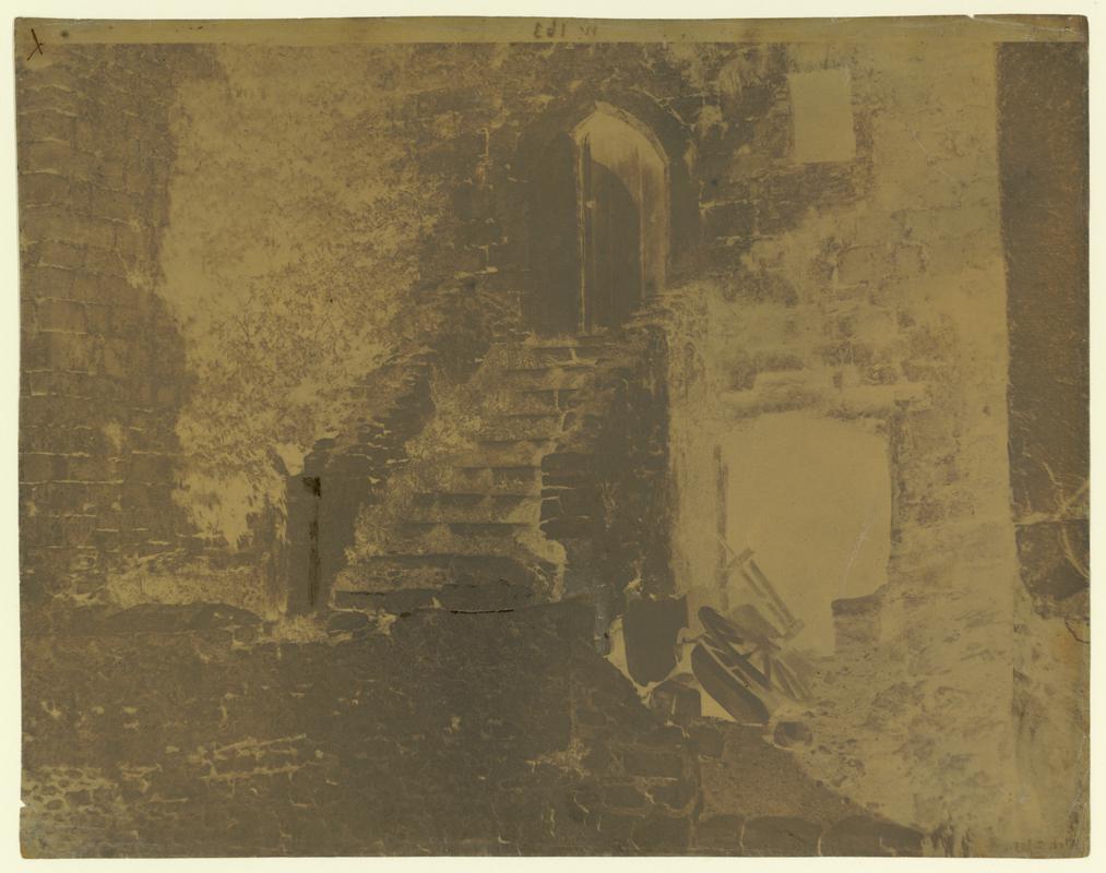 Wax paper calotype negative. Part of the old Priory - Pembroke