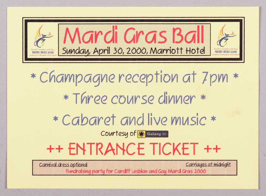 Mardi Gras Ball - Ticket