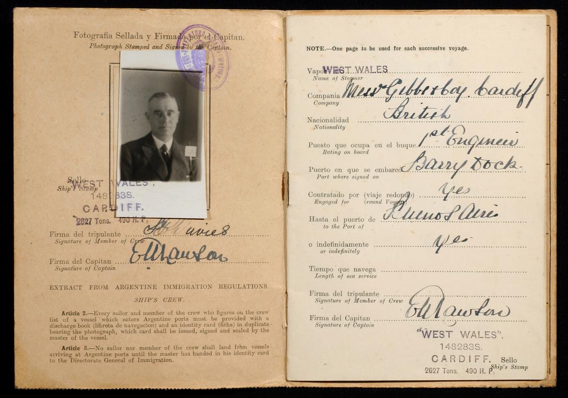 Argentine immigration regulations, identity certificate