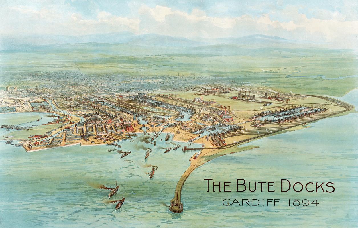 The Bute Docks Cardiff 1894