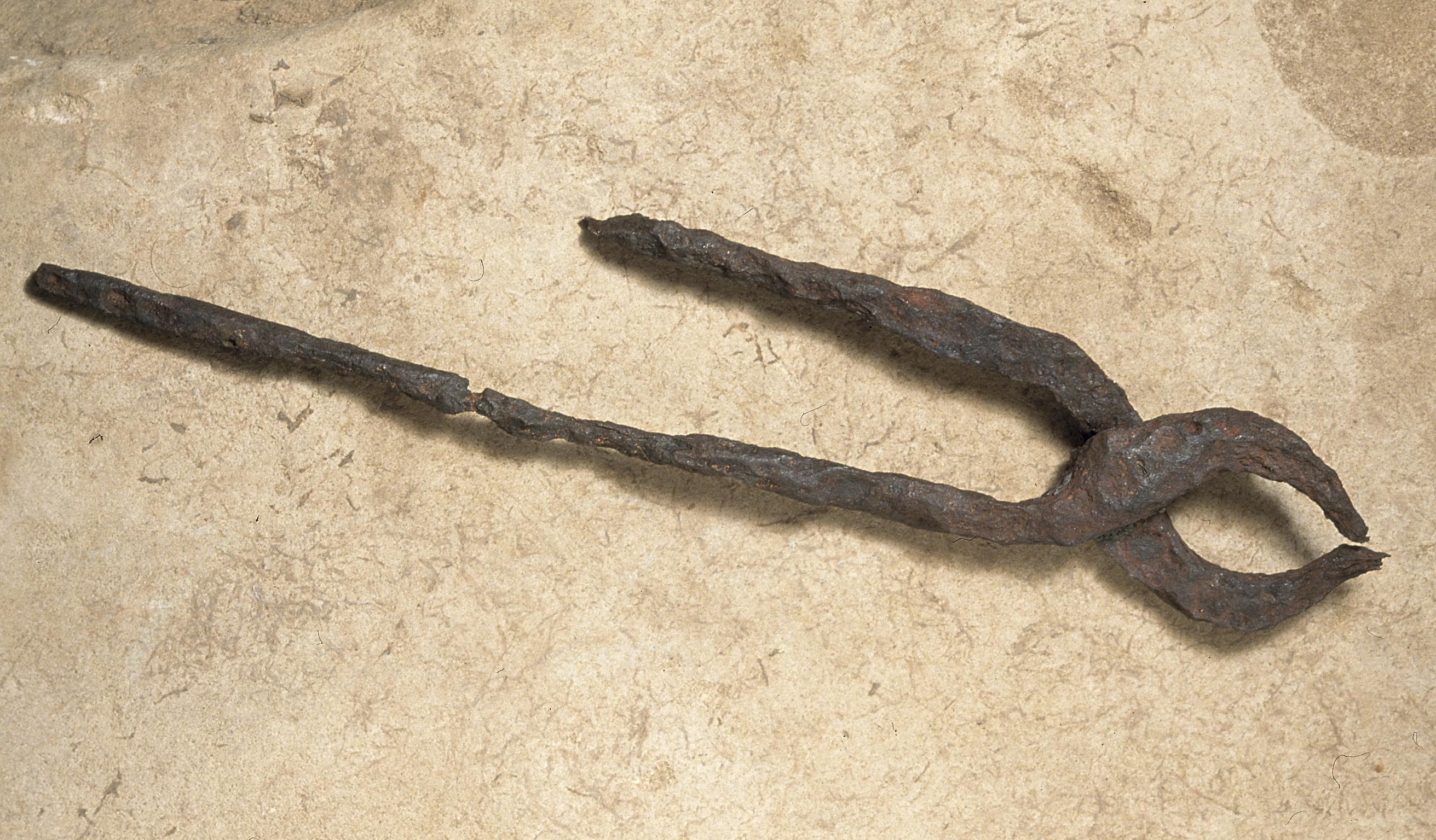 Roman iron blacksmith's tongs