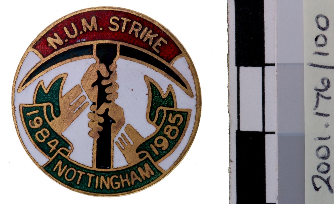 N.U.M. Nottingham badge
