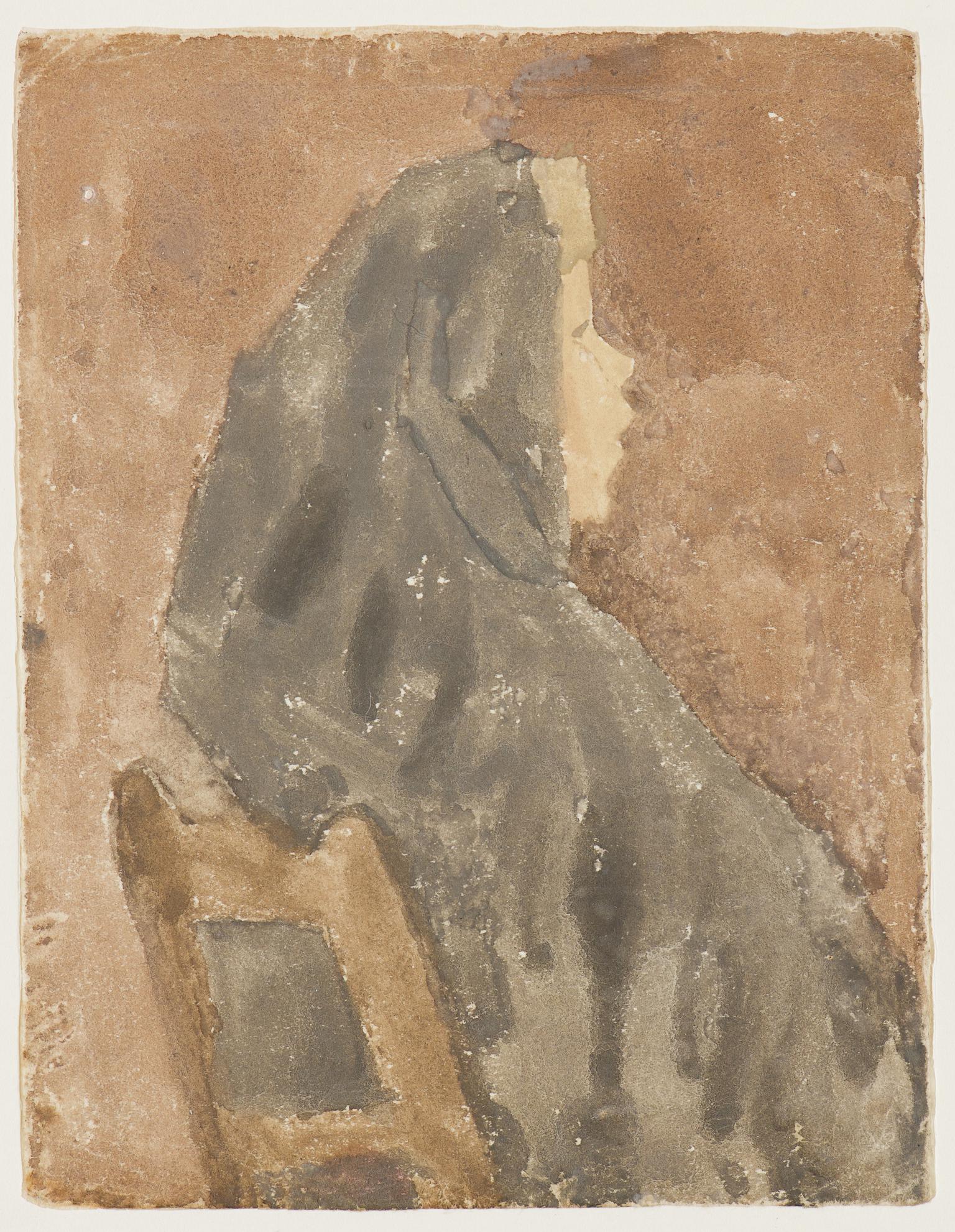 Seated lady in church