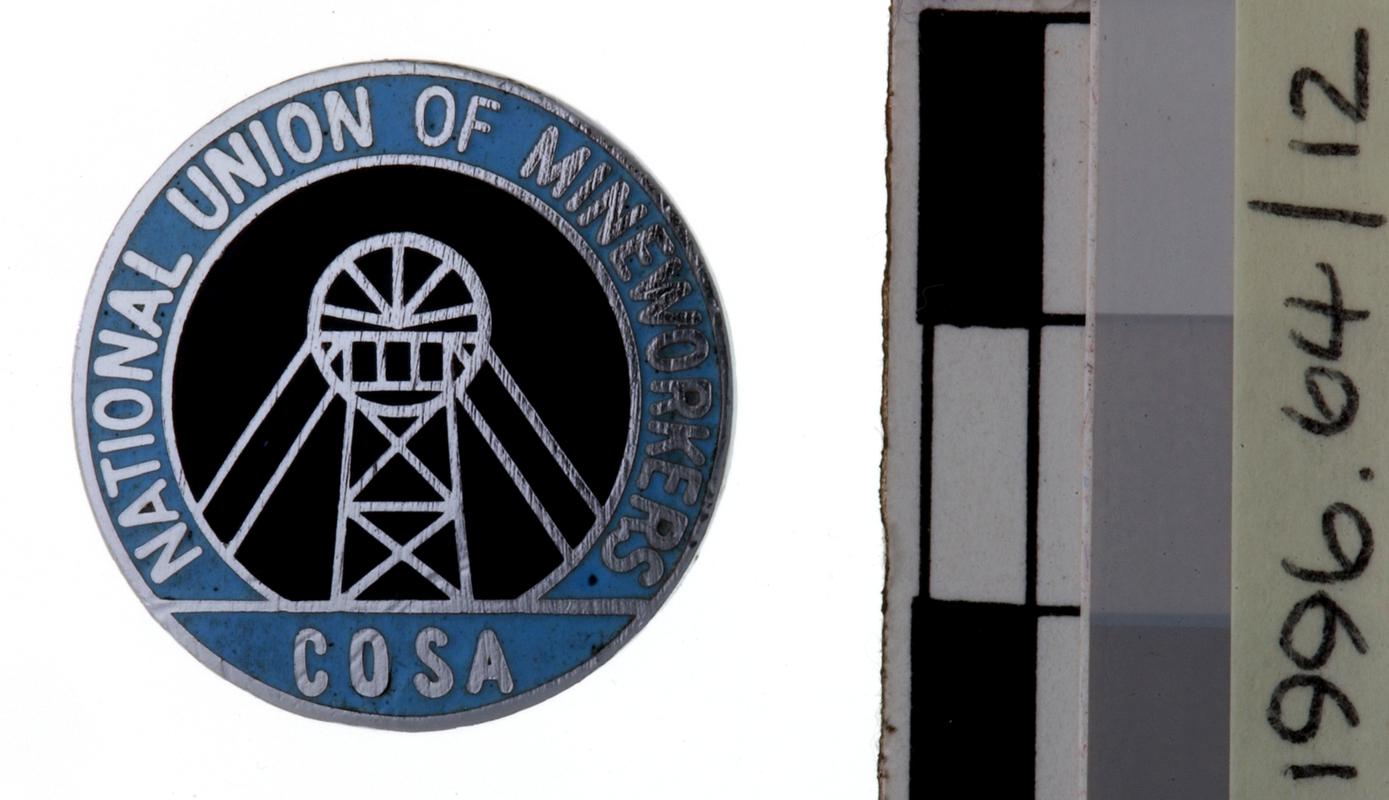 National Union of Mineworkers &quot;C.O.S.A&quot; Badge