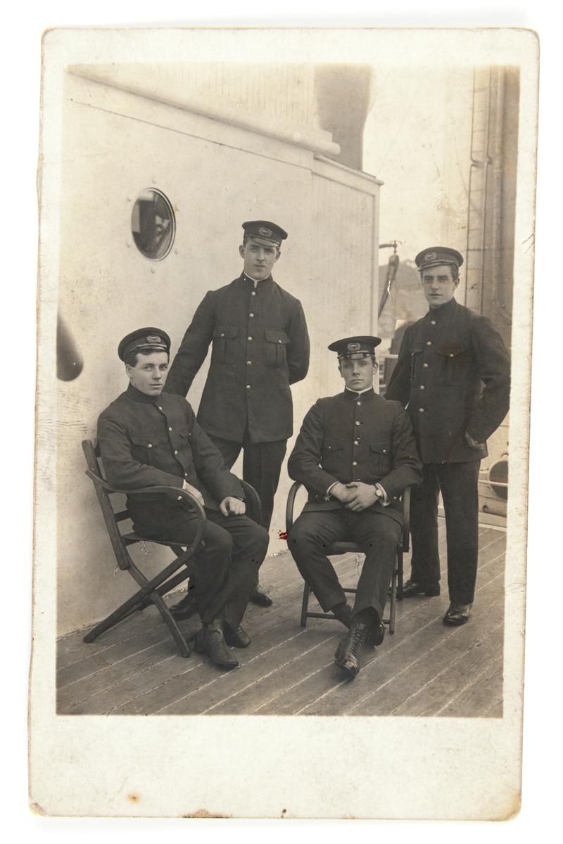 Crew of an unidentified vessel at Sydney.