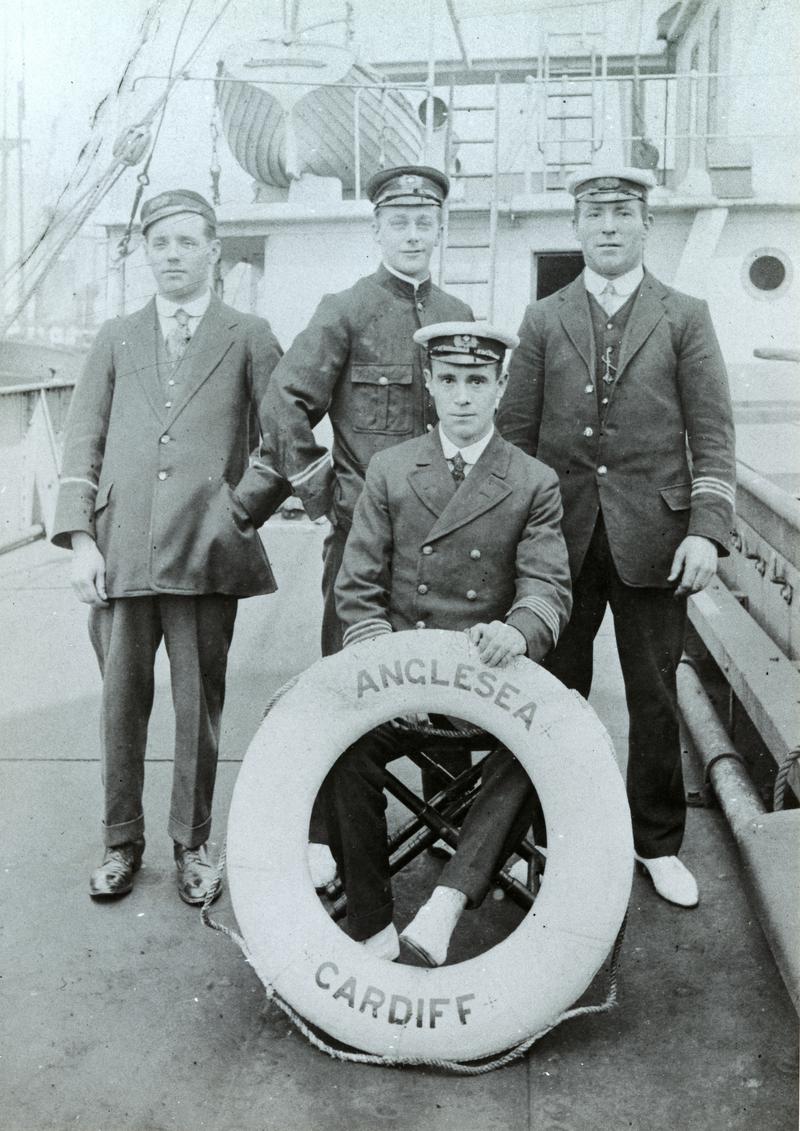 Engine room crew of S. S. Anglesea at Cardiff