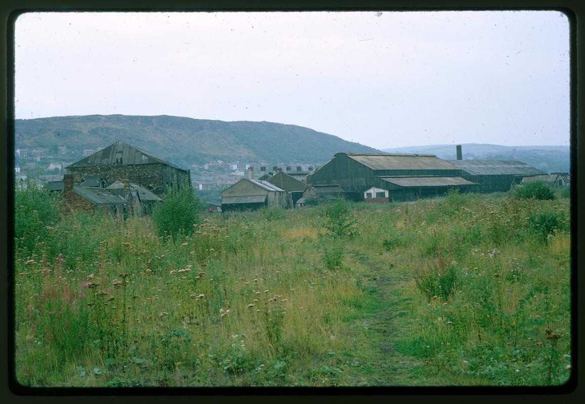 Slide showing Pontardawe Steel &amp; Tinplate Works from the south west.