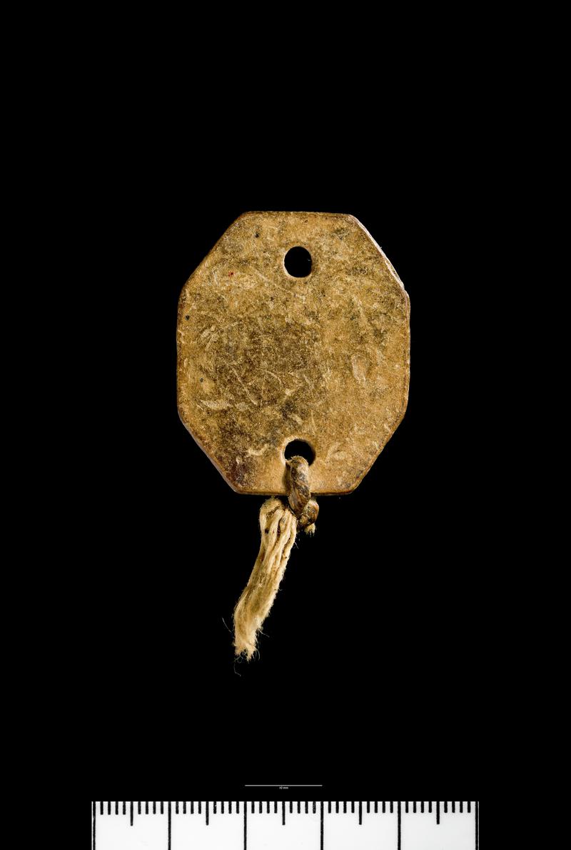 Modern leather identification tag