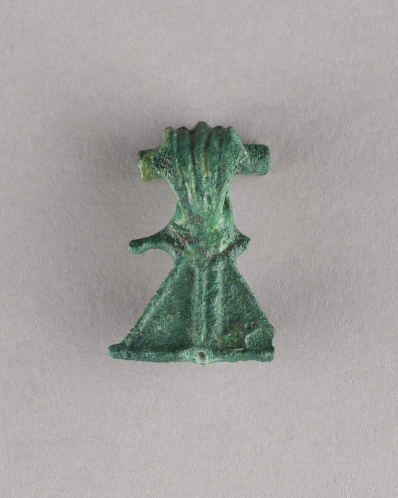 Roman copper alloy fantail brooch