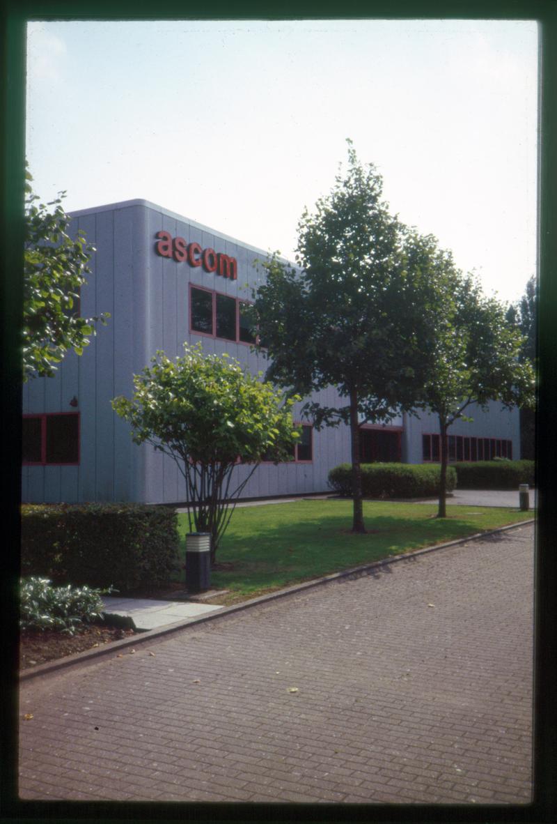 Slide of Ascom Telecommunications Ltd.&#039;s factory in St. Mellons, Cardiff.