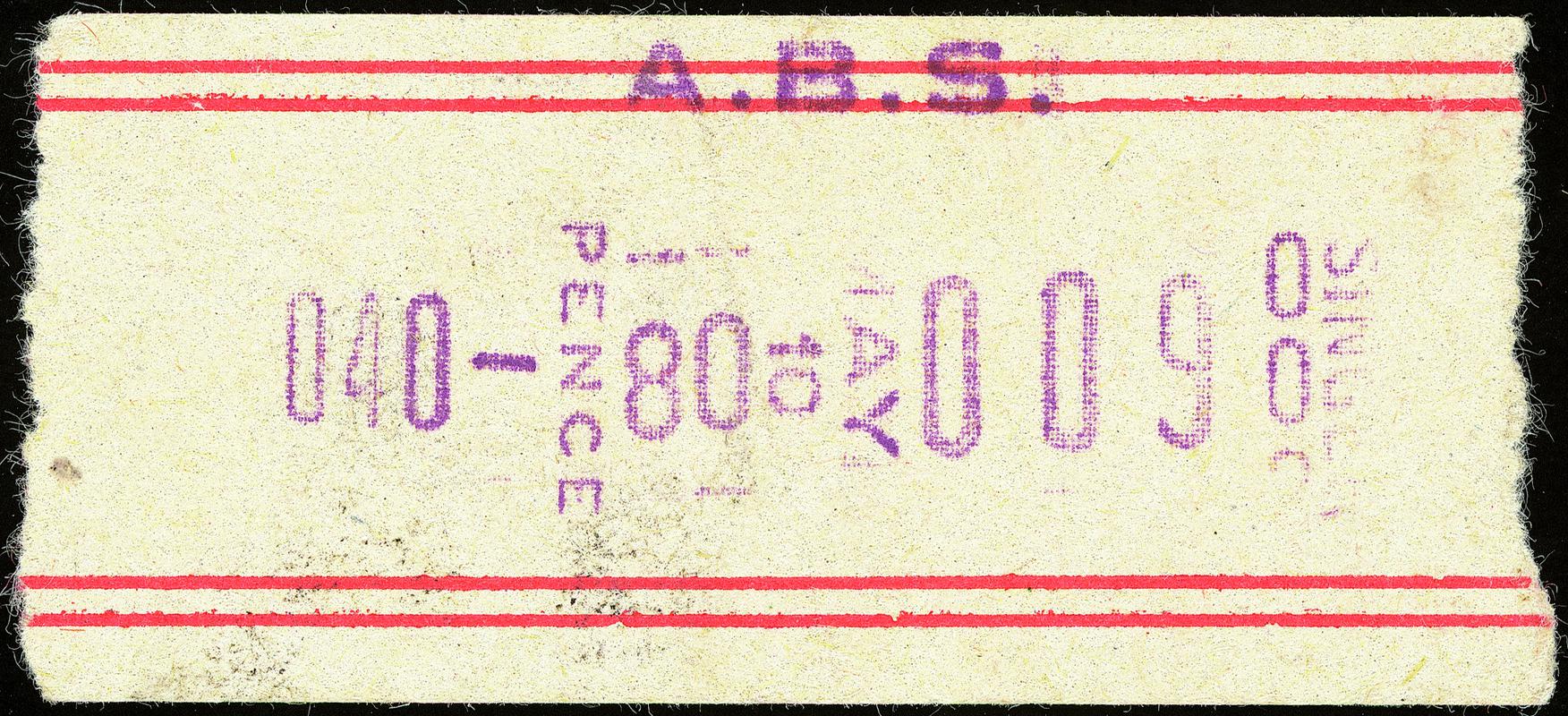 A.B.S. bus ticket