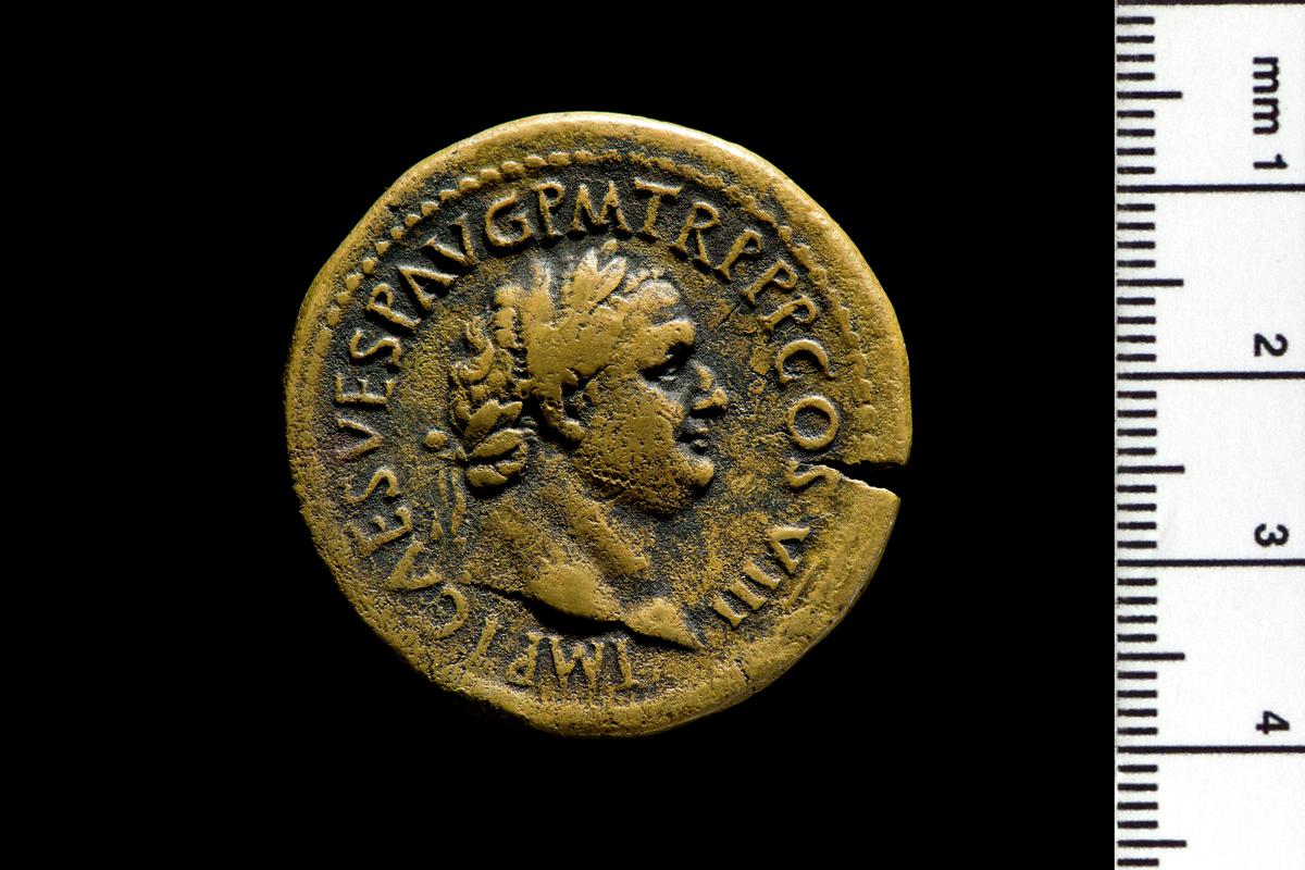 Titus sestertius, Rome (obv)