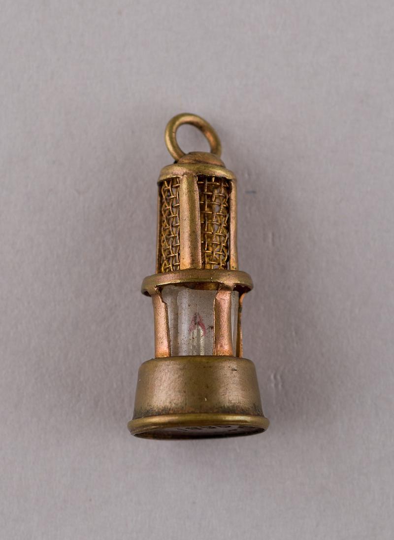 miniature replica flame safety miners lamp