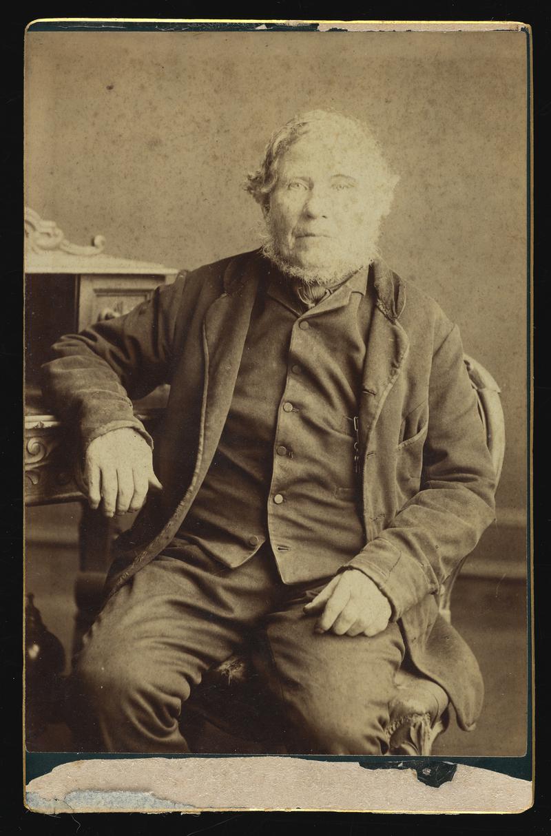 Sirhowy Railway first engine driver, photograph