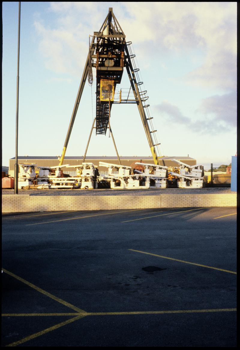 Colour film slide showing a surface loading station, Betws Mine September 1979.