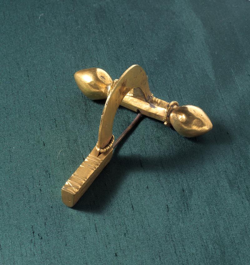 Roman gold cross bow brooch (electrotype)