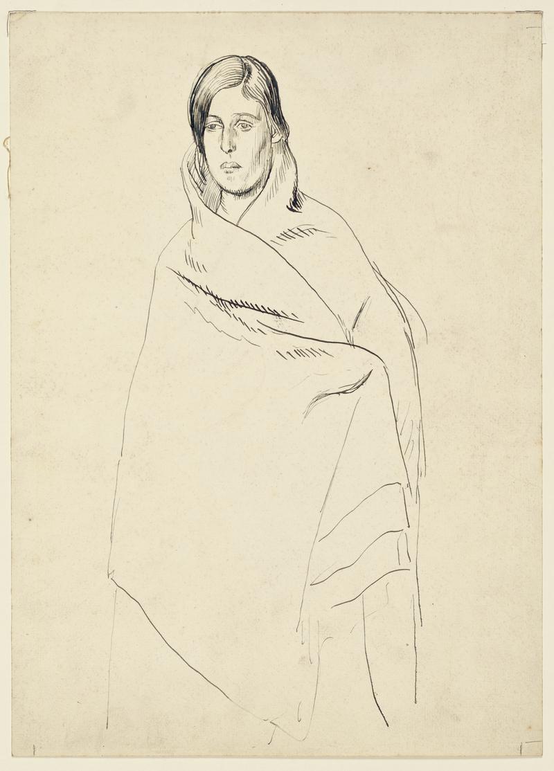 Woman Wrapped in a Blanket