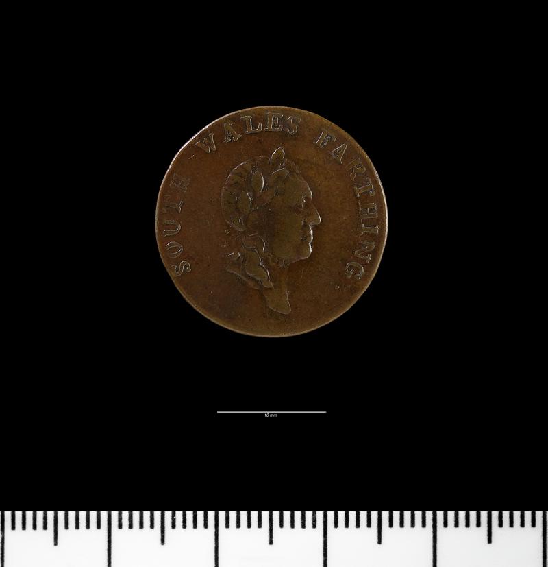 18th century token: South Wales farthing