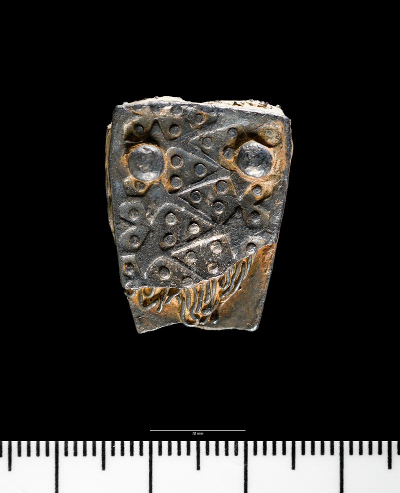 Early Medieval silver &#039;strap-end&#039;