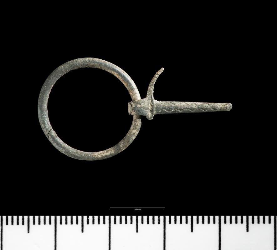 Medieval silver annular brooch
