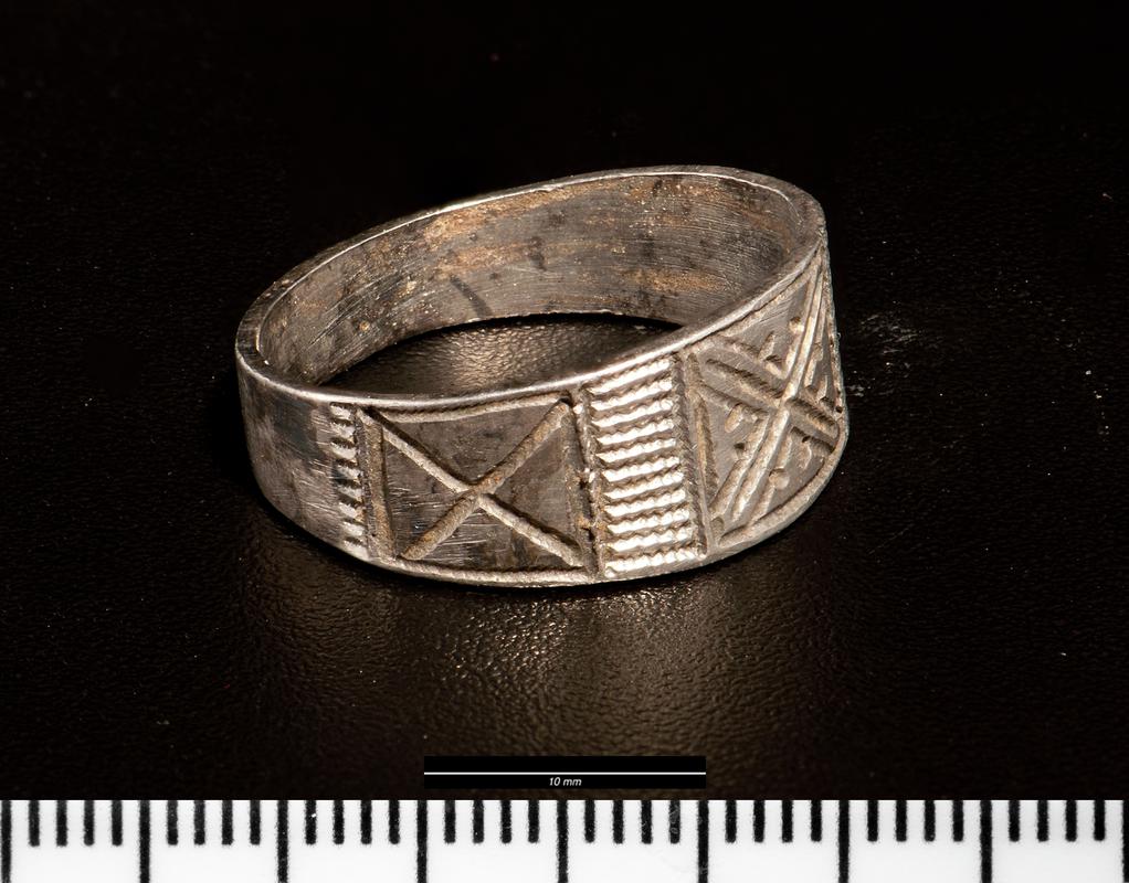 Medieval silver finger ring