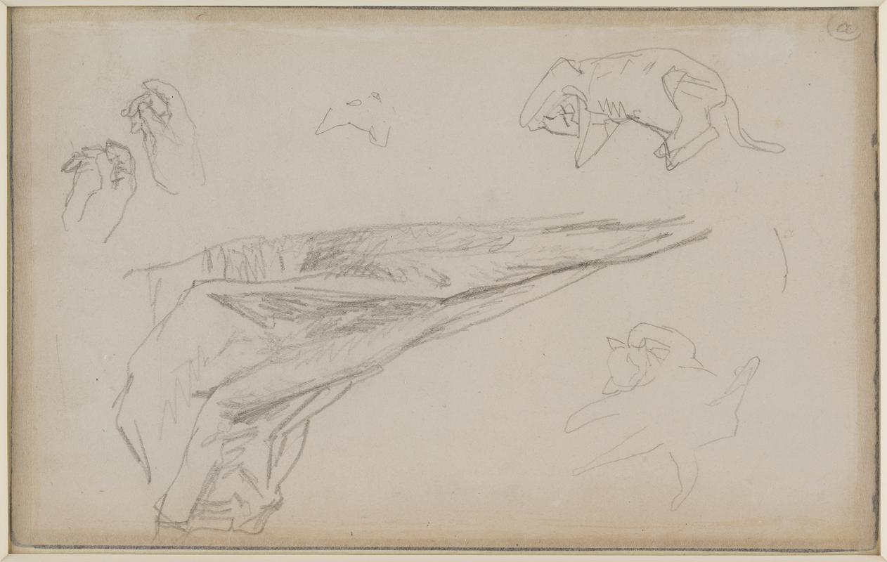 Three studies of a seated woman