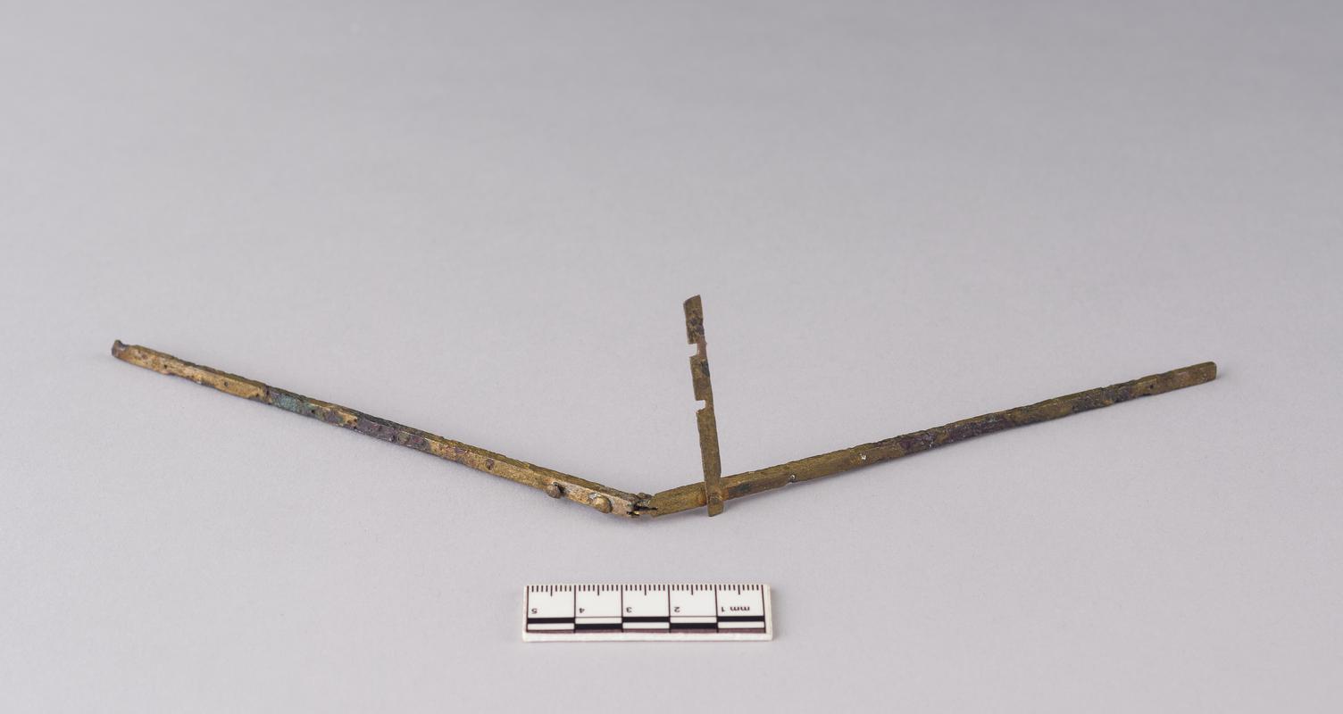 Roman copper alloy folding foot rule