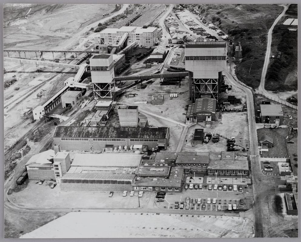 Aerial view of colliery, April 1962.