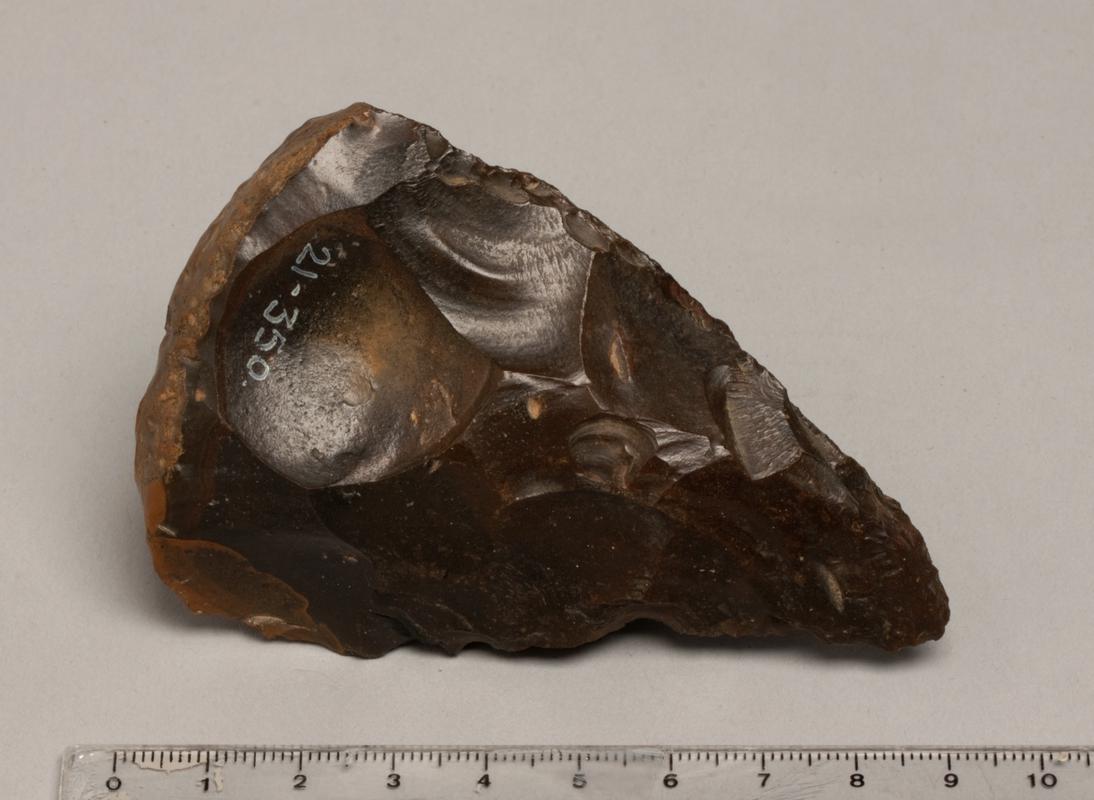 Palaeolithic flint handaxe