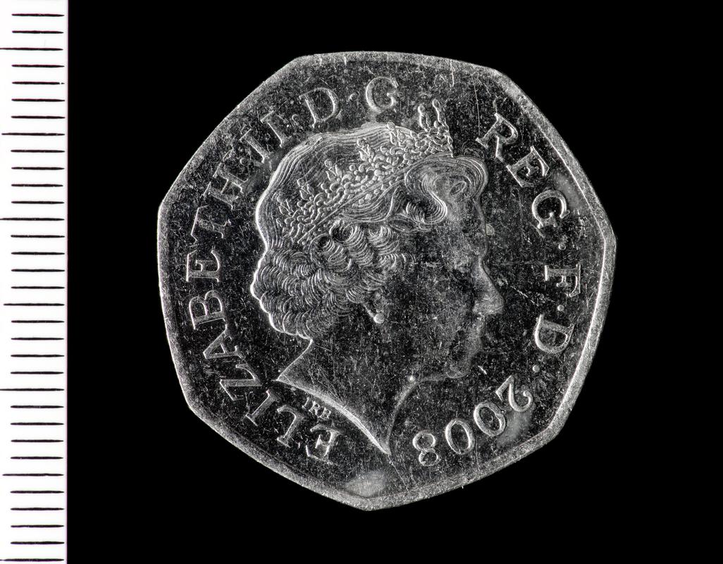 UK 50p coin 2008