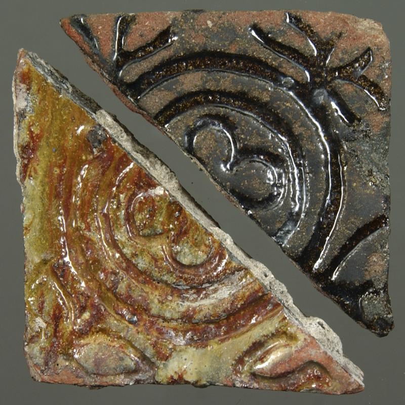 Medieval ceramic floor tile