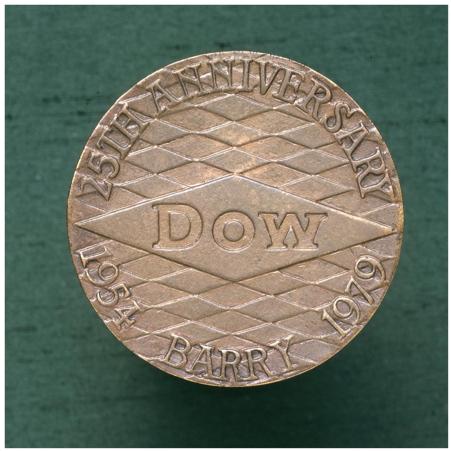 Dow Chemical Co. Ltd, Barry 25th anniversary medal
