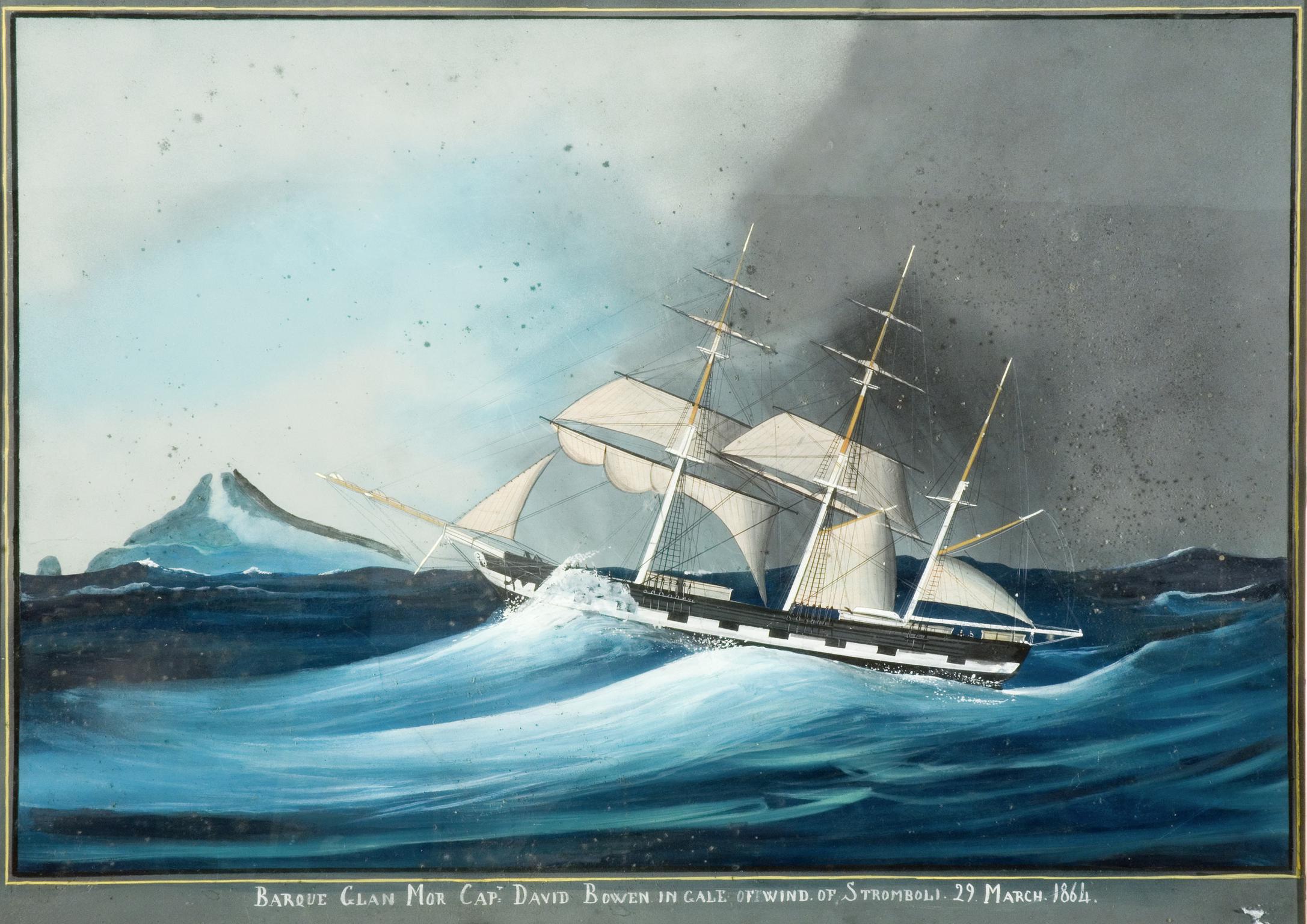 Barque GLAN MOR, painting
