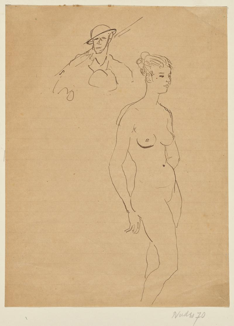 Standing Woman and Head of a Soldier