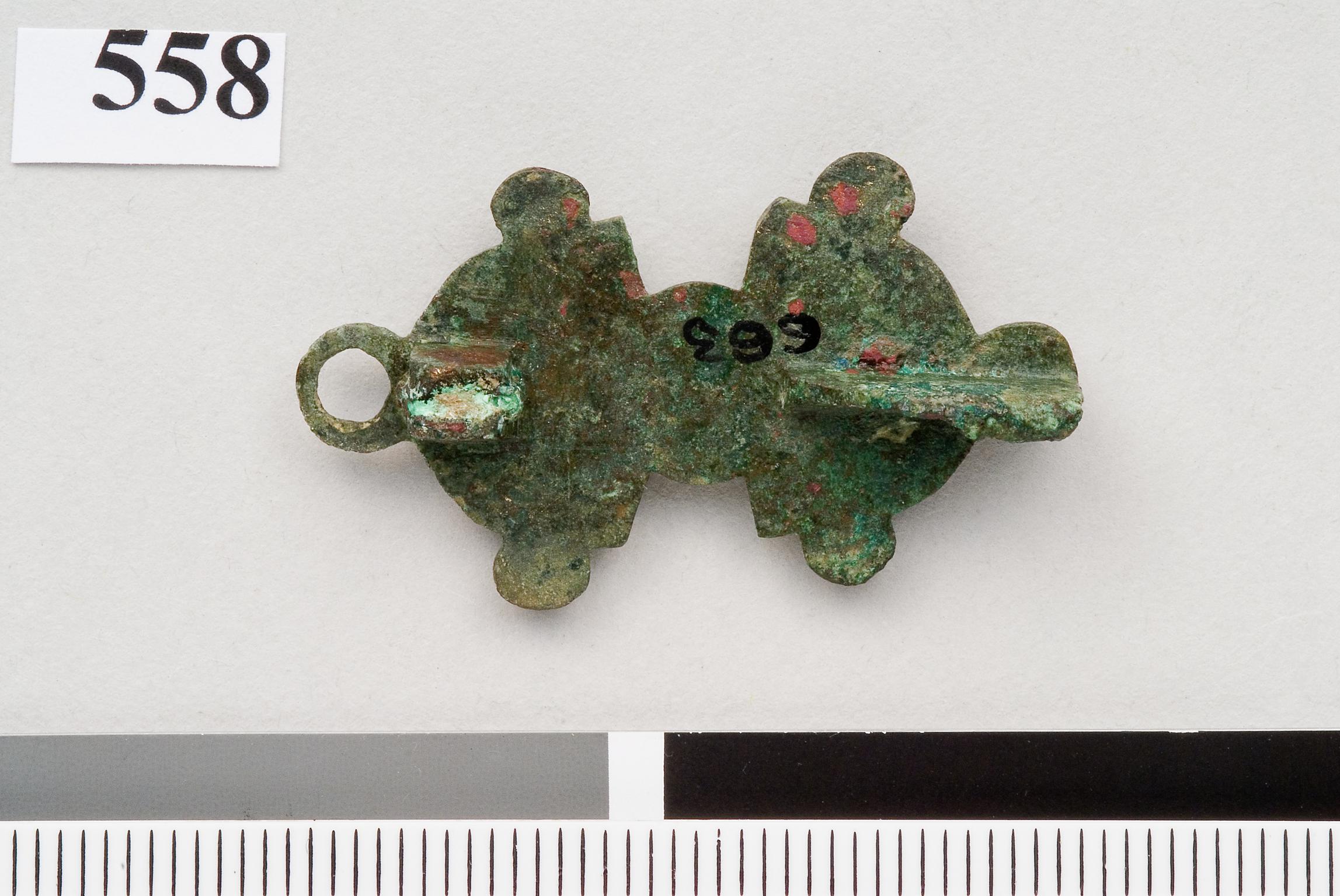 Roman copper alloy plate brooch
