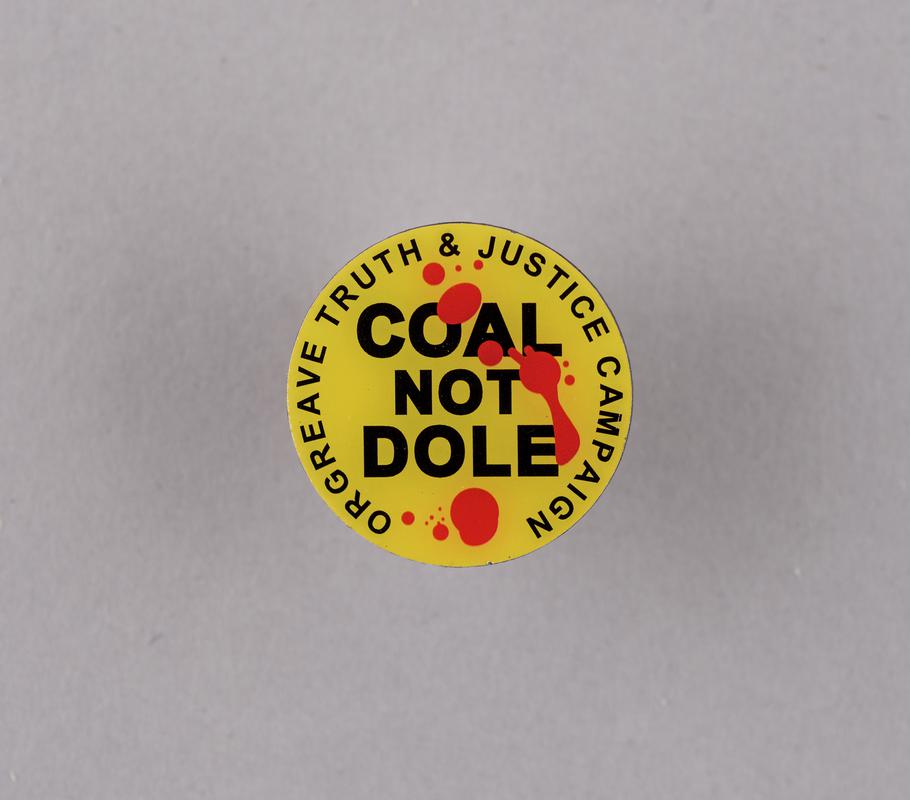 Orgreave Truth and Justice Campaign, badge