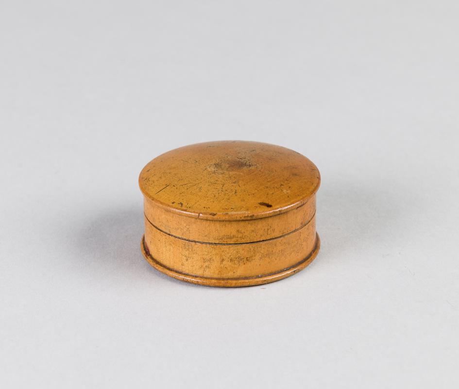 Pocket Sundial and compass in a wooden case