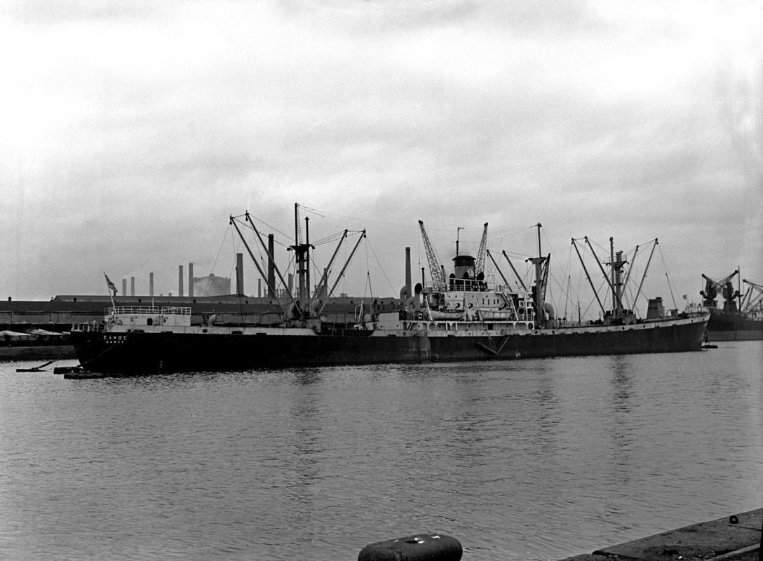 S.S. SAMOS at Roath Dock, Cardiff