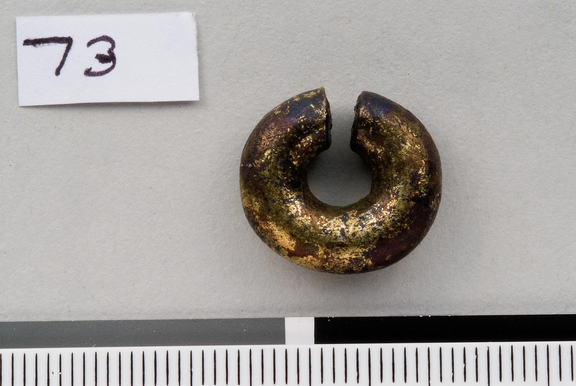Late Bronze Age gold hair ring