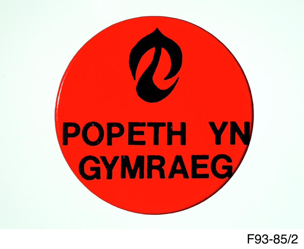 Badge &#039;Popeth yn Gymraeg&#039;