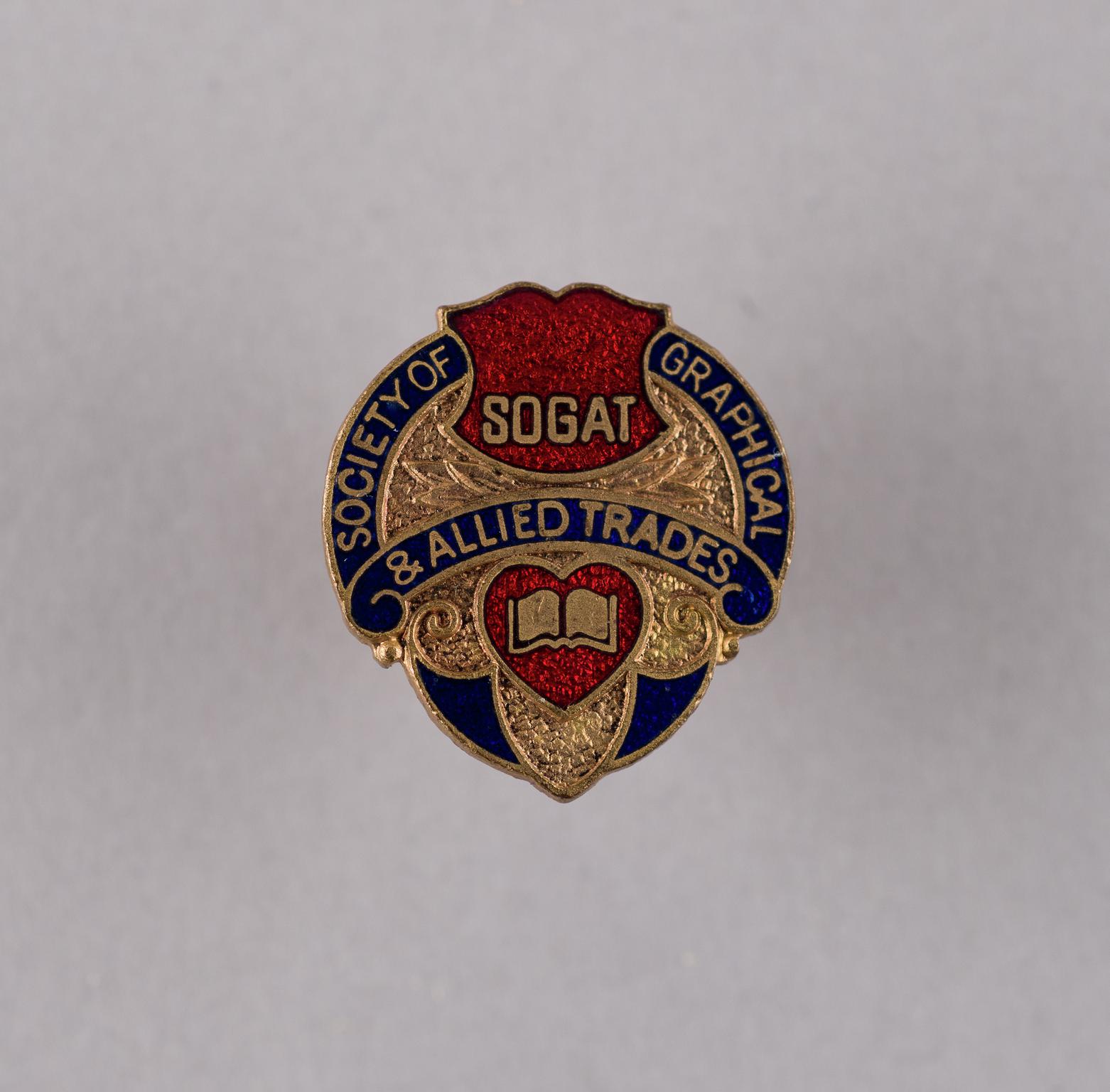 Society of Graphical & Allied Trades, badge