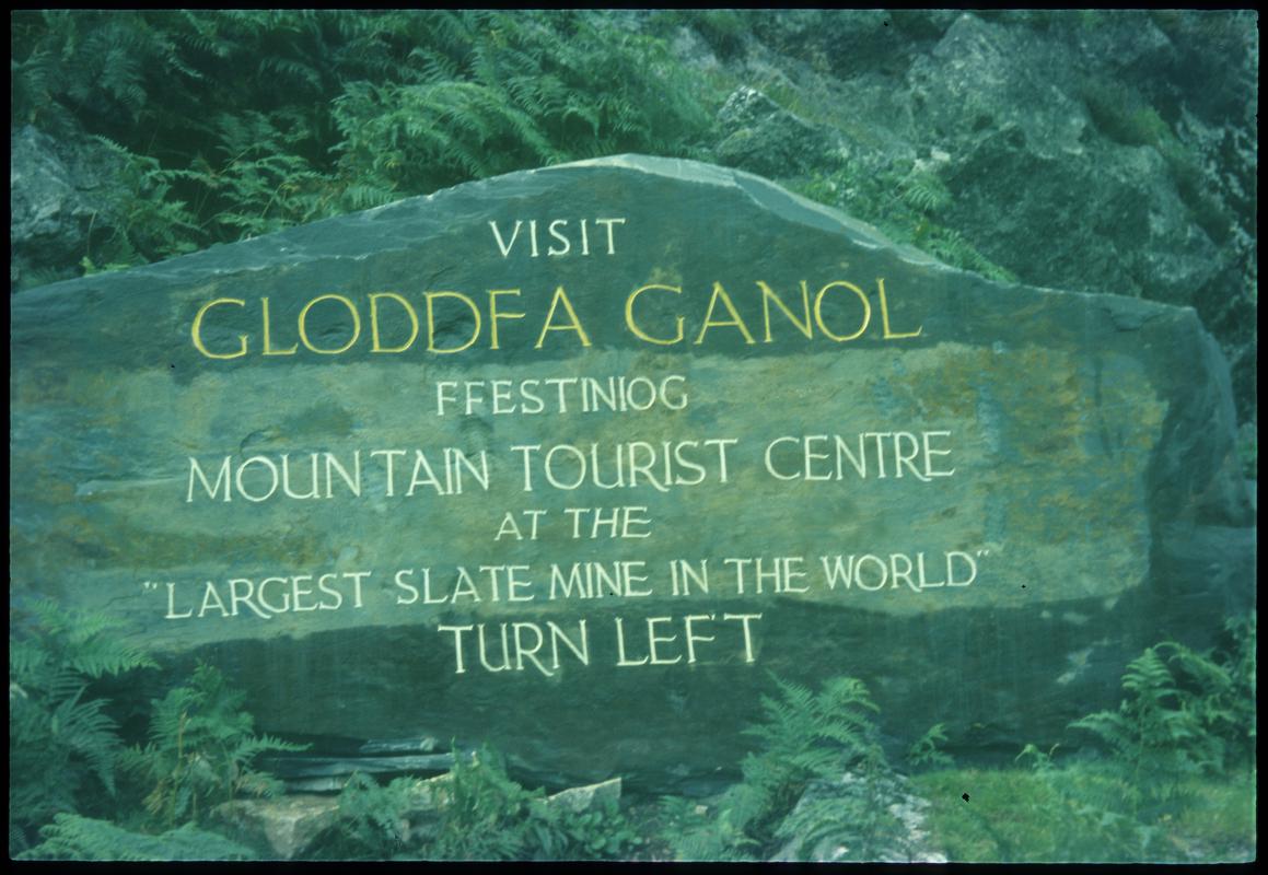 Gloddfa Ganol slate quarry, slide