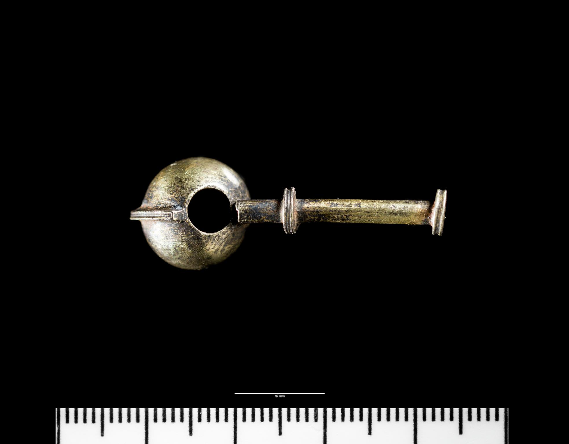 Post-Medieval silver gilt whistle