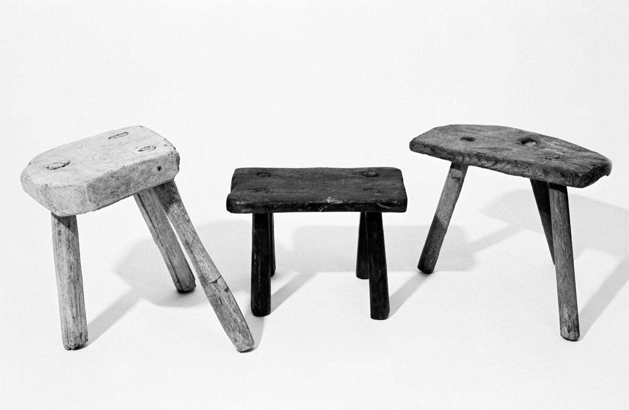 Three milking stools