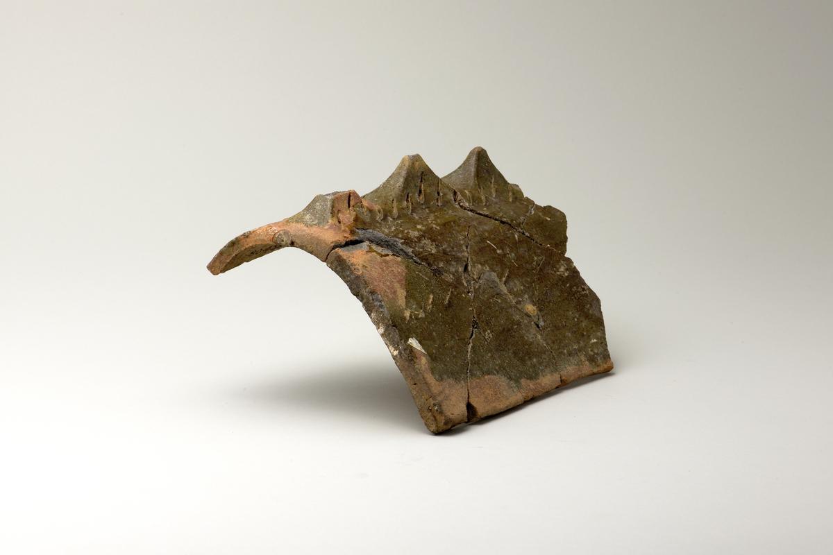 Medieval ceramic ridge tile