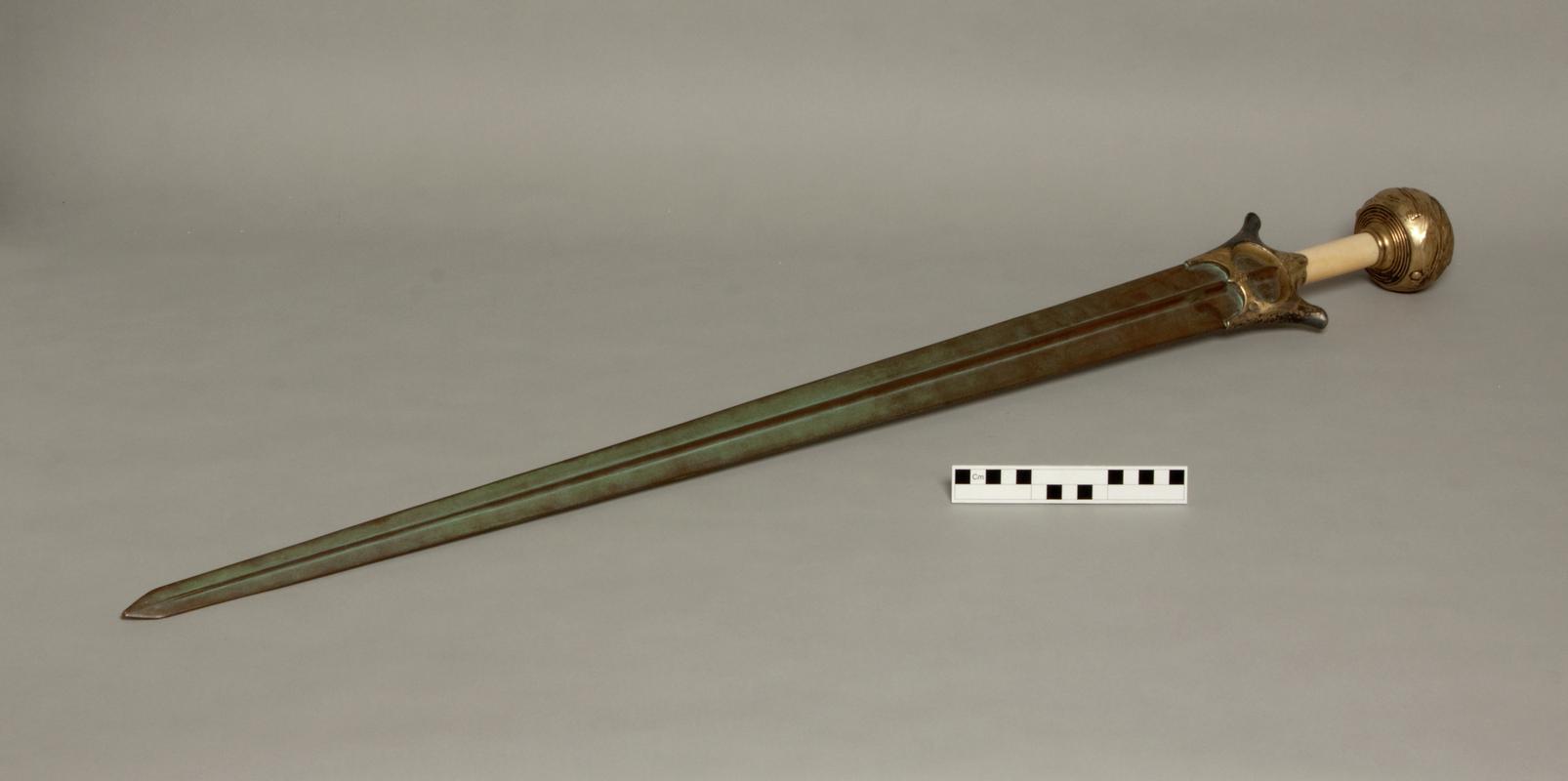 Replica bronze thrusting sword from Mycenae