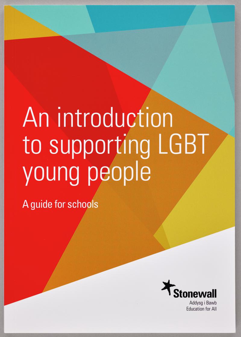 Stonewall booklet &#039;An introduction to supporting LGBT young people A guide for schools&#039; (back cover)