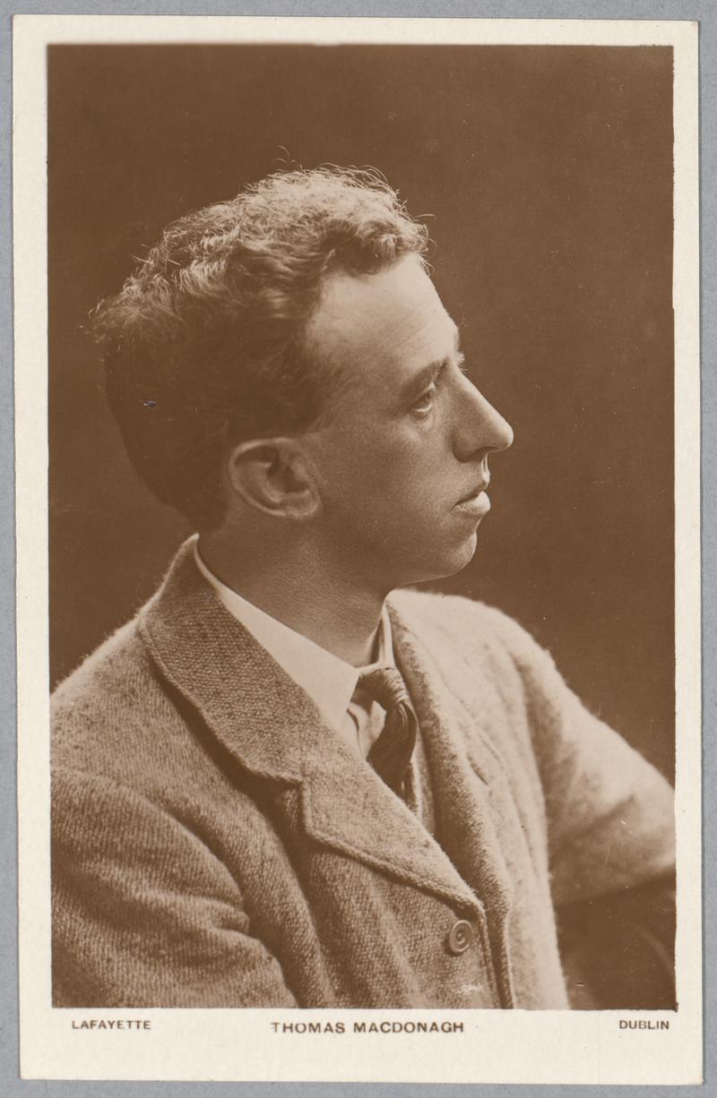 Photographic Portrait - Postcard. Thomas MacDonagh, portrait by Lafayette Studio Photographers (active 1880-1962).