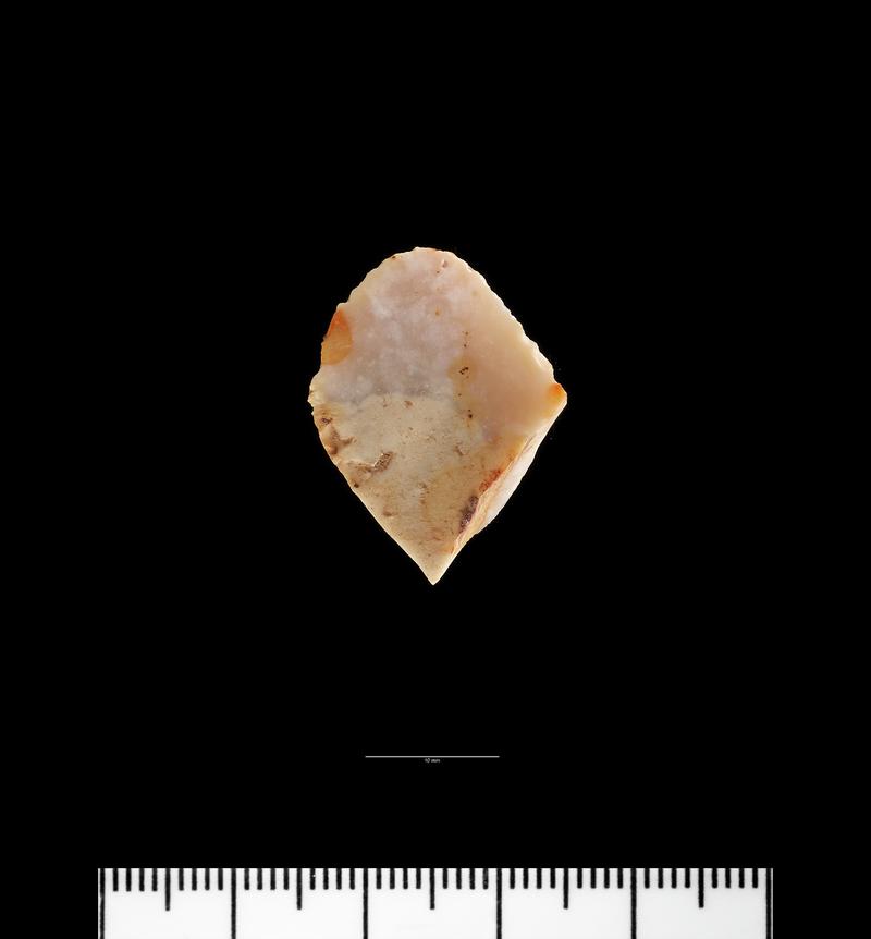 Early Mesolithic flint end scraper